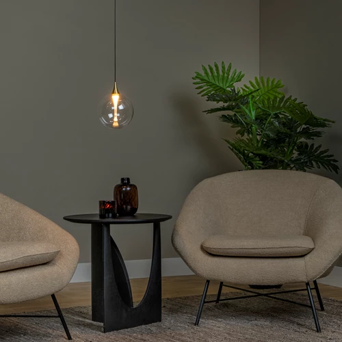 Lucide GISELA - Suspension - Ø 16 cm - LED Dim. - 1x5W 2700K - Transparent | Premium - ambiance 1